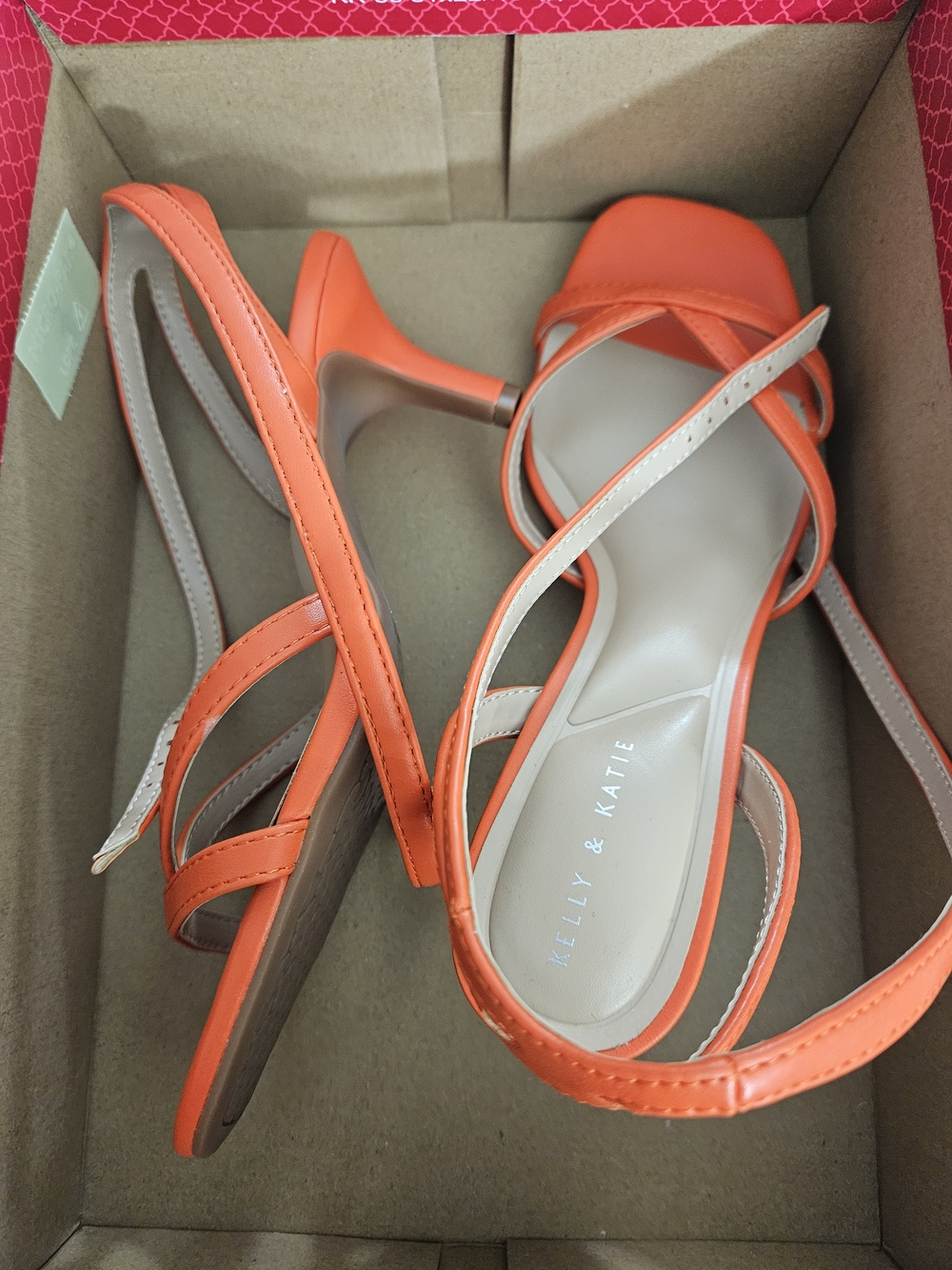 Kelly & Katie Orange Sandal Size 7.5
